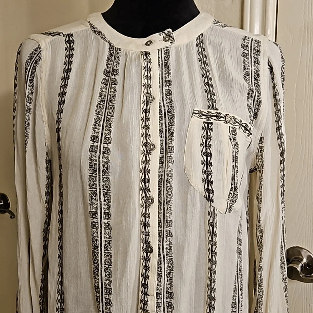 Free People Button Up Blouse - Picture 4 of 13